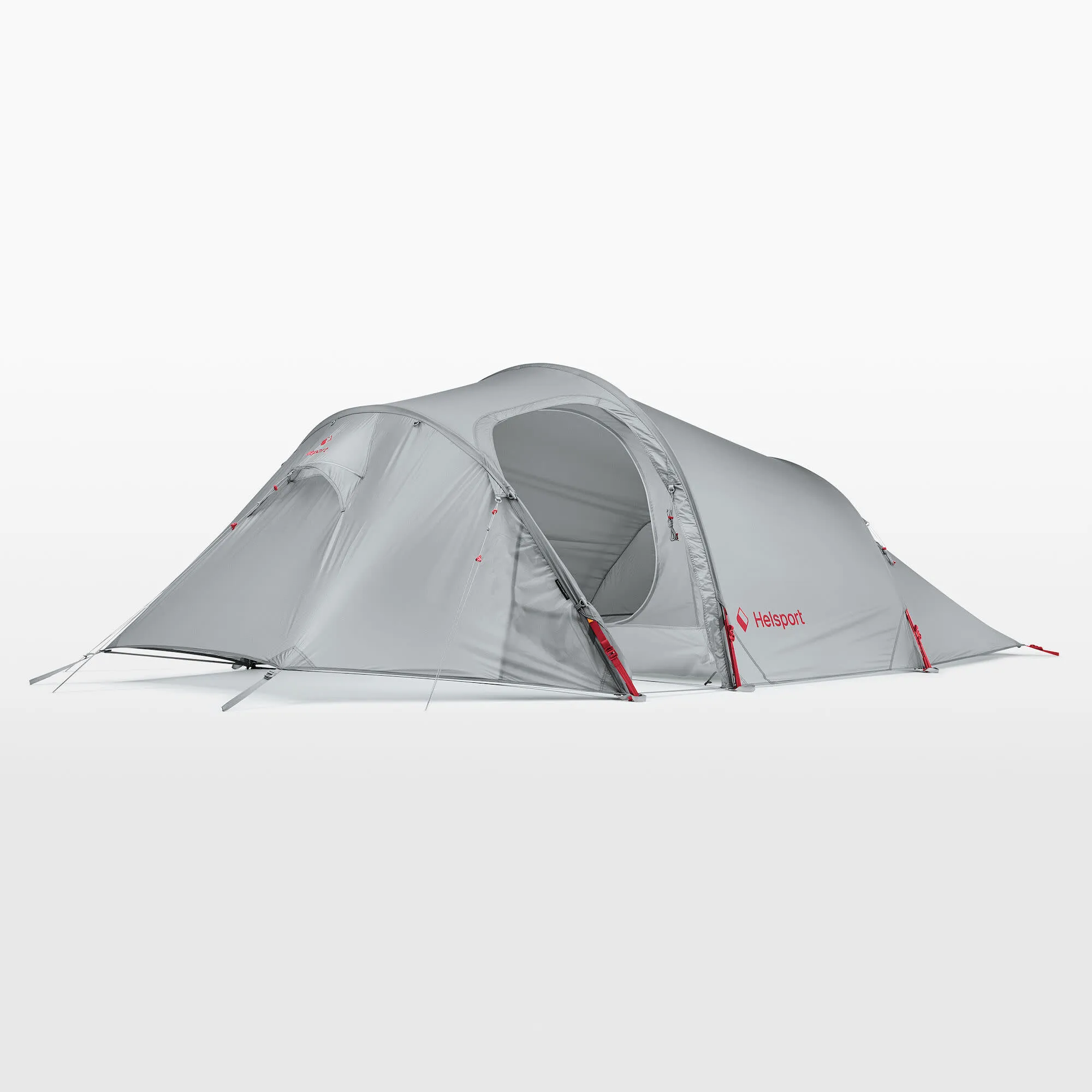 Helsport Lofoten Pro 2 Tent Stone Grey/Ruby Red