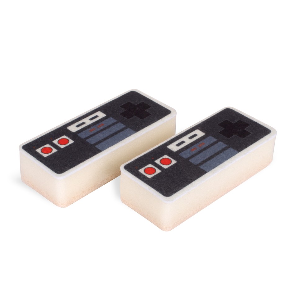 Retro Controller Sponges Set of 2, with Scourer