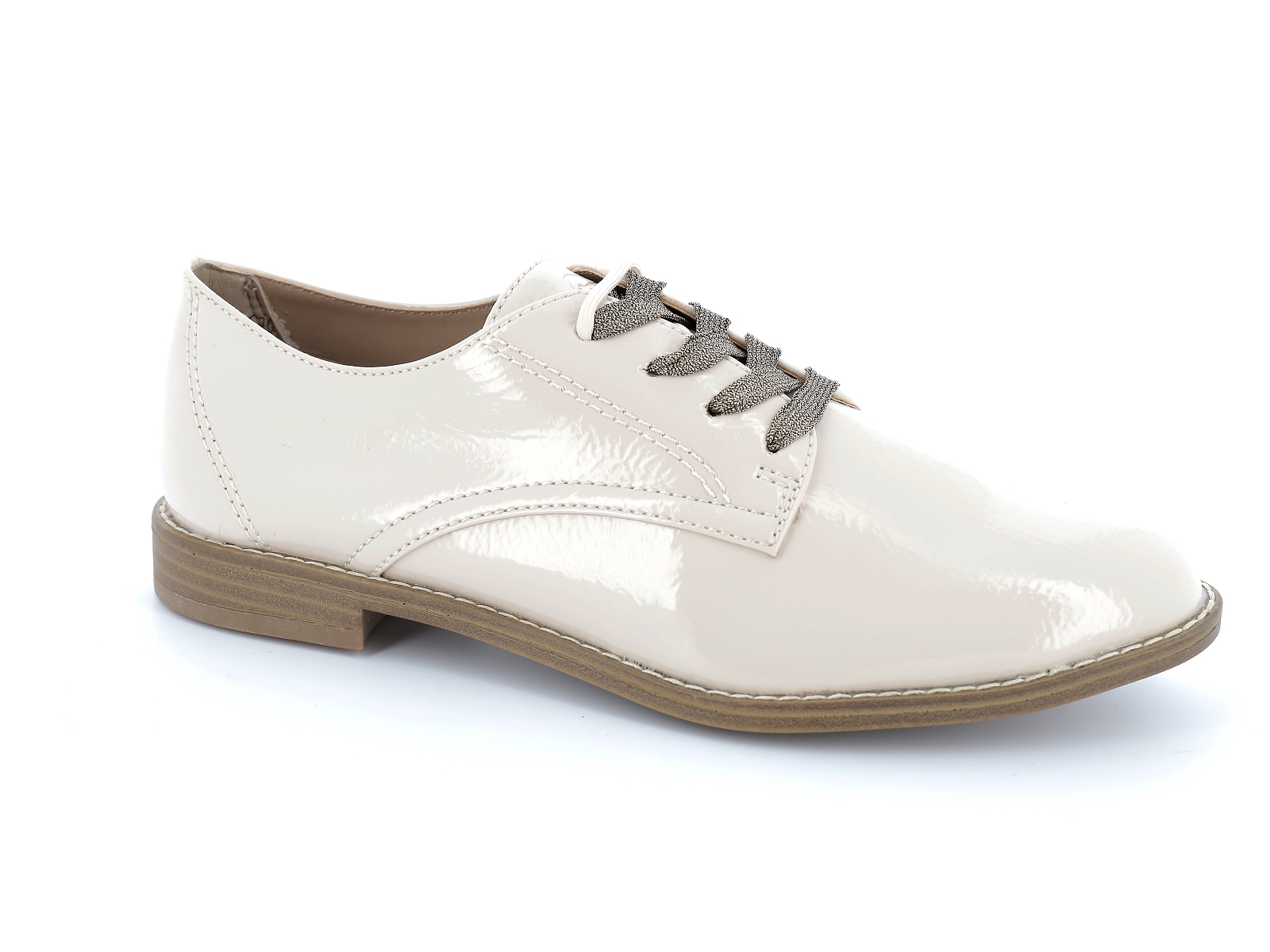 Tamaris-23203 Cuir Verni Beige