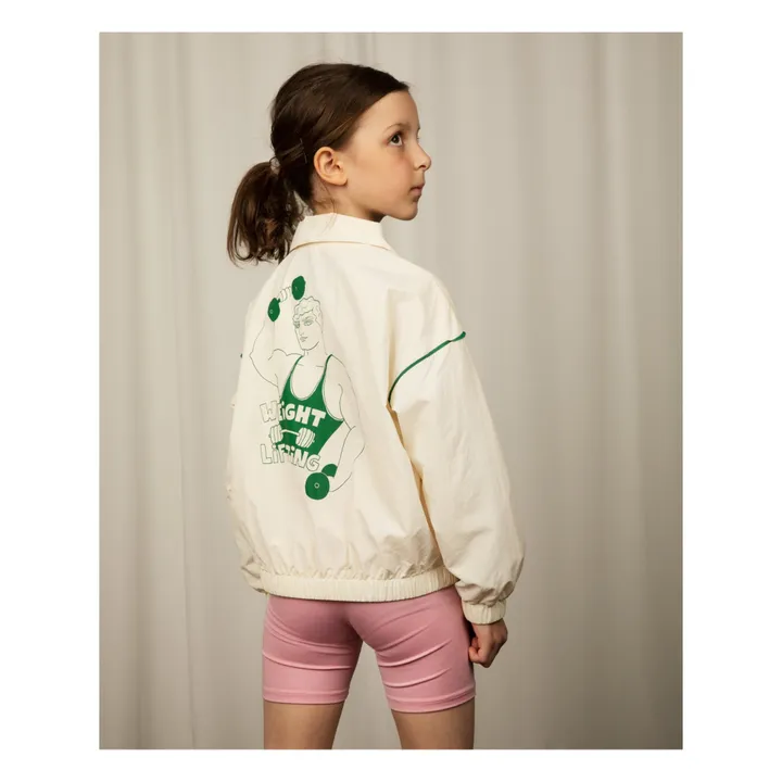Mini Rodini Veste Bodybuilder Matière Recyclée | Ecru