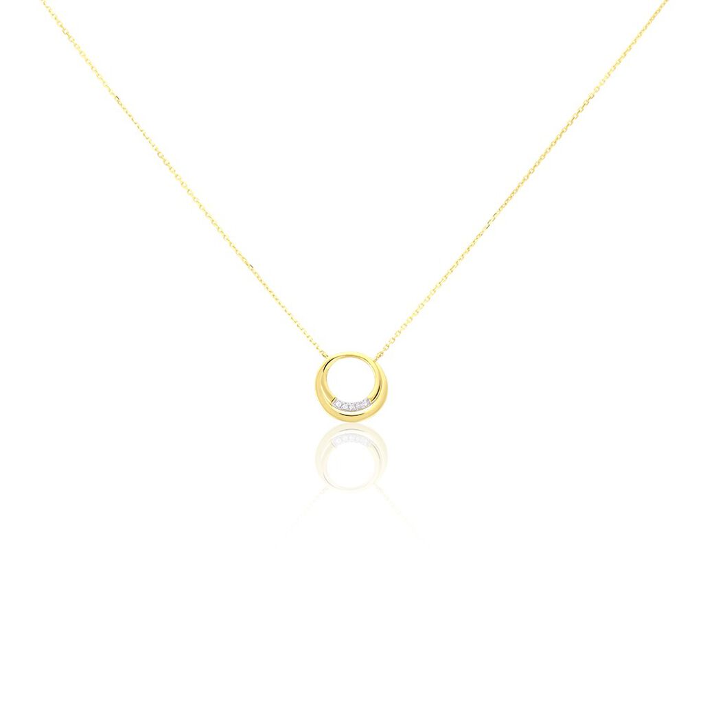 Collier Circlane Or Jaune Diamant