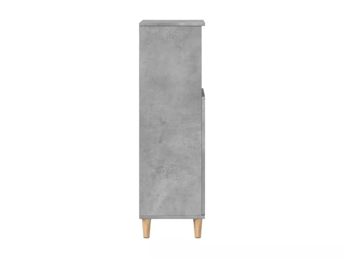 Armoire de salle de bain gris béton 30x30x100 cm