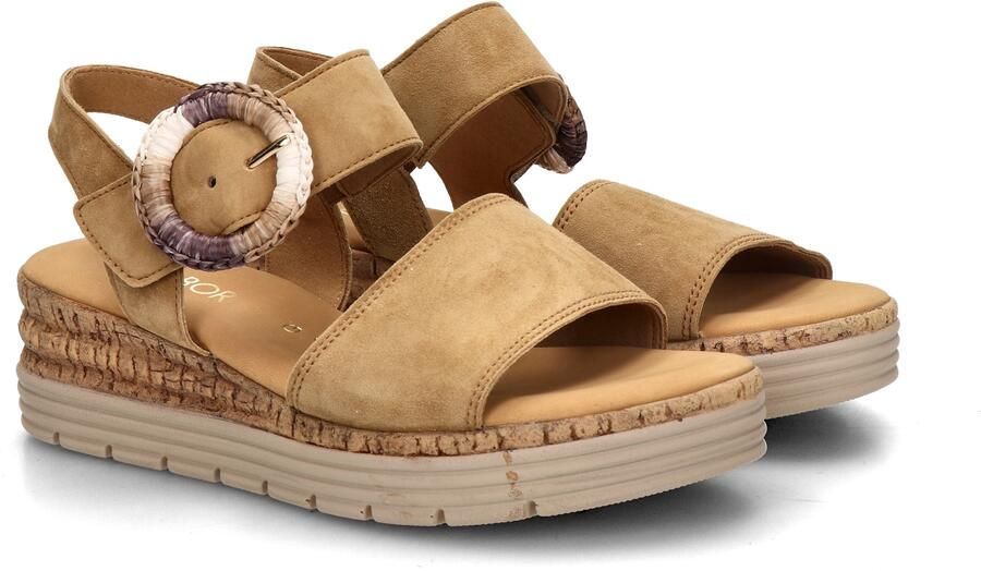 Gabor 706 Sandalen Met Sleehak Dames Camel