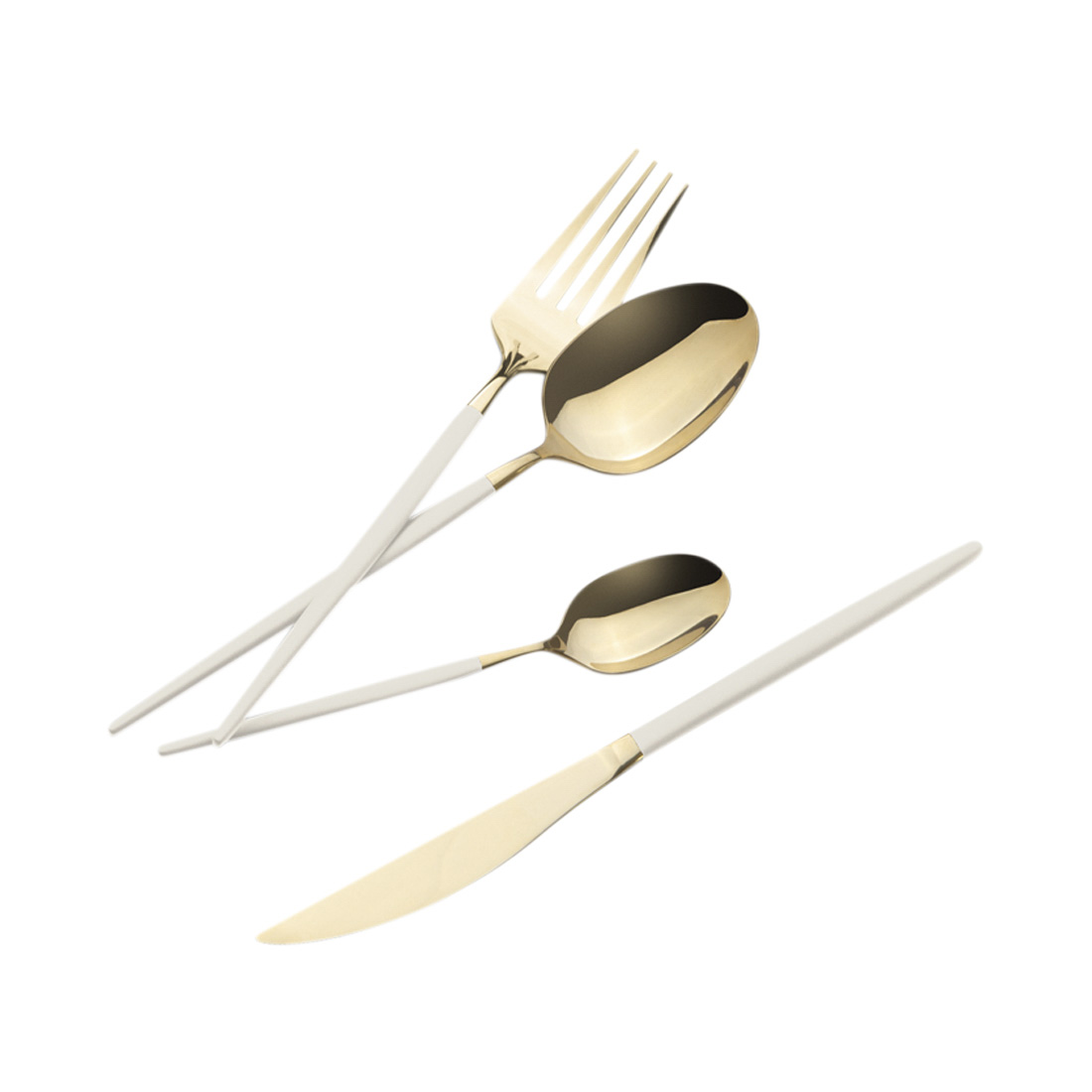 Berlinger Haus 24-teiliges Besteck-Set matt cream Sahara Collection