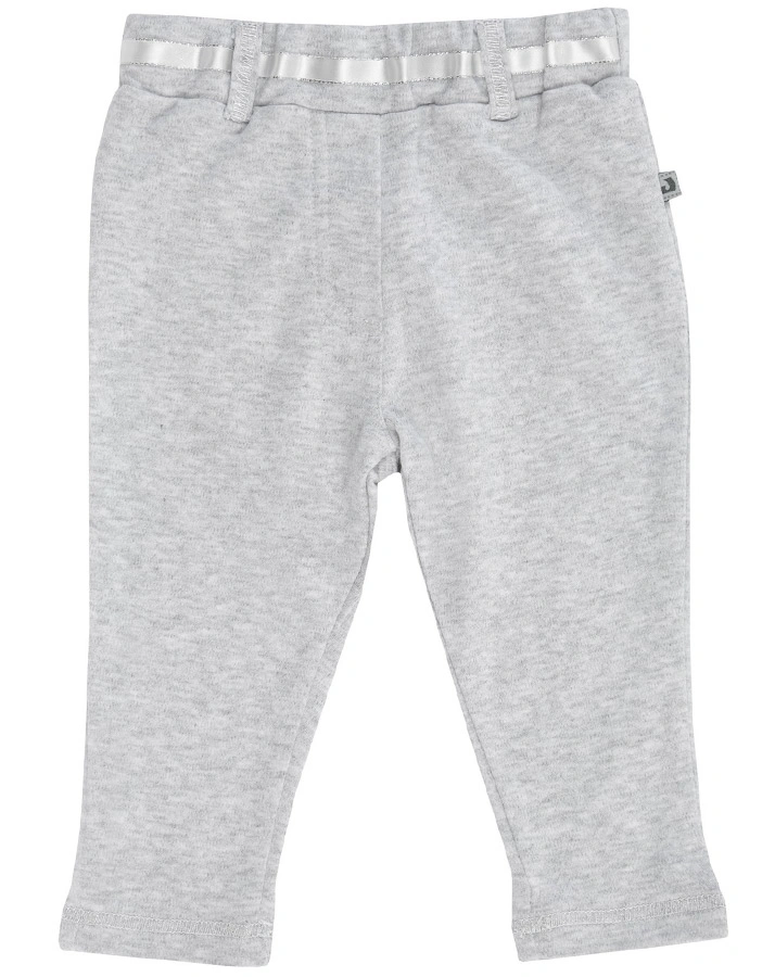 Leggings CLASSIC GIRL – BOW in grau melange