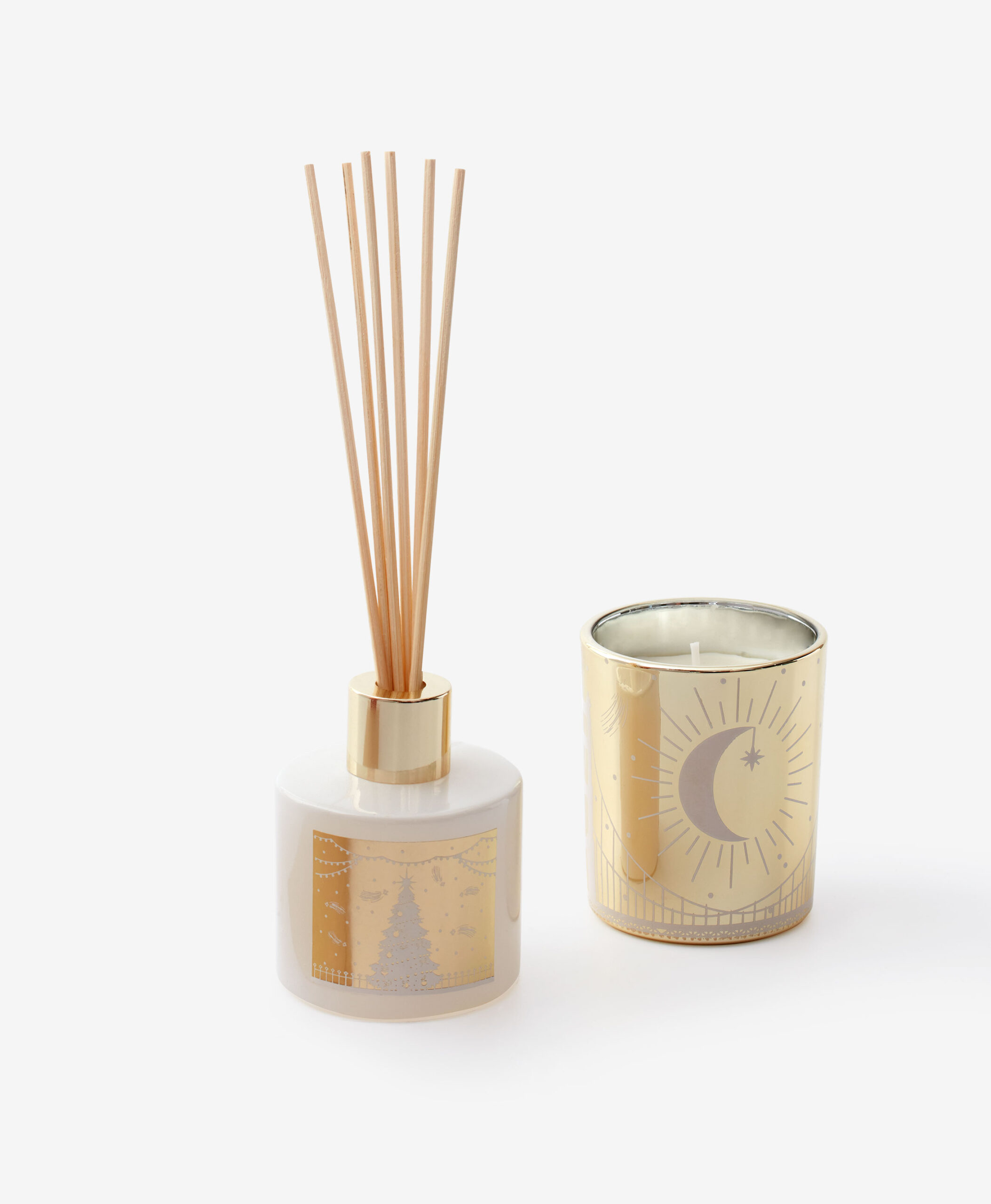 Geschenk-Set: Duftkerze und Duftstäbchen