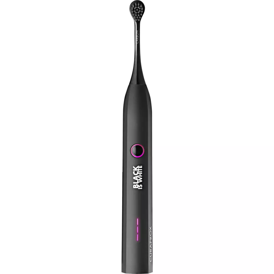 CURAPROX Schallzahnbürste Black is White Hydrosonic, für Erwachsene