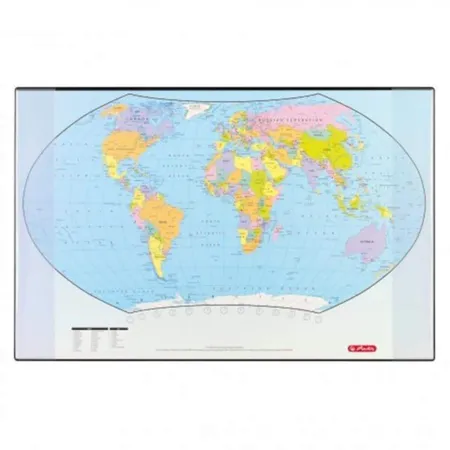 Herlitz Schreibunterlage 68x44 cm Weltkarte