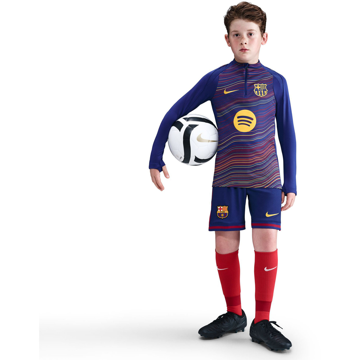 Nike FC Barcelona Pre-Match Strike Drill Top Kids