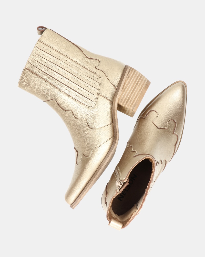 Nelson Rits- & gesloten boots  - goud