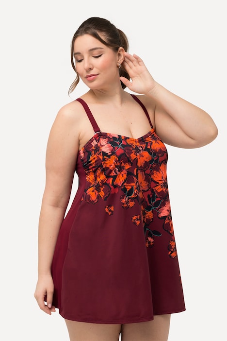 Badekleid, Blüten, Softcups, Träger verstellbar, recycelt