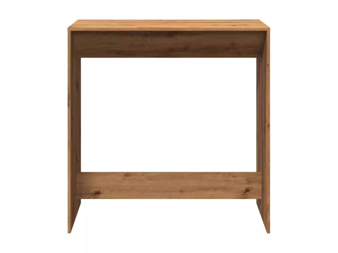 Table de bar chêne artisanal 102x50x103,5 cm bois d'ingénierie