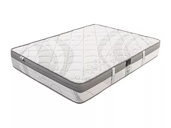 Matelas Relaxation, 26cm, Ressorts Ensachés, Mousse Haute Densité, ergonomique, Soutien ferme + Oreiller + Couette, 160x200cm