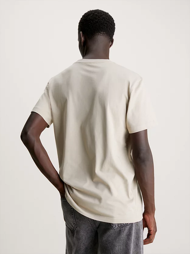 Camiseta de algodão com monograma