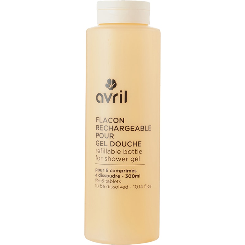 Flacon vide rechargeable pour gel douche - Orange - 350 ml