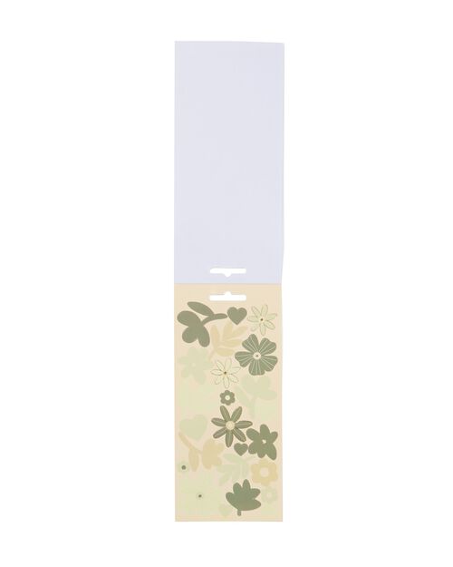 3 feuilles d’autocollants 19x10 fleurs