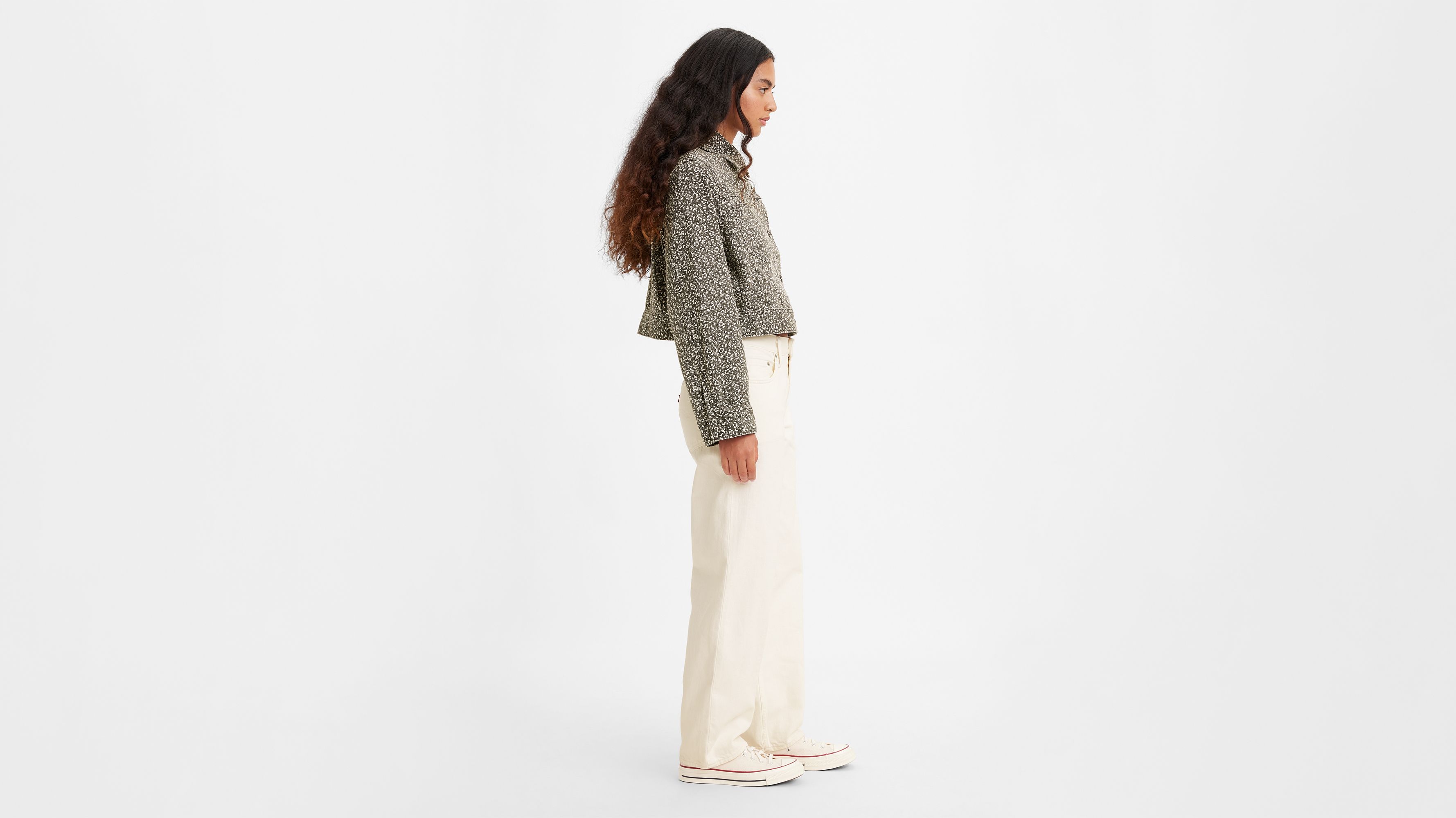 Jean Dad baggy WellThread® - Light White Worn In - Blanc