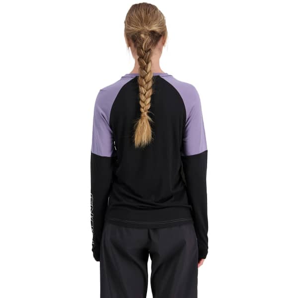 T-shirt thermique MONS ROYALE TARN MERINO SHIFT WIND JERSEY W WALNUT/BLACK/THISTLE