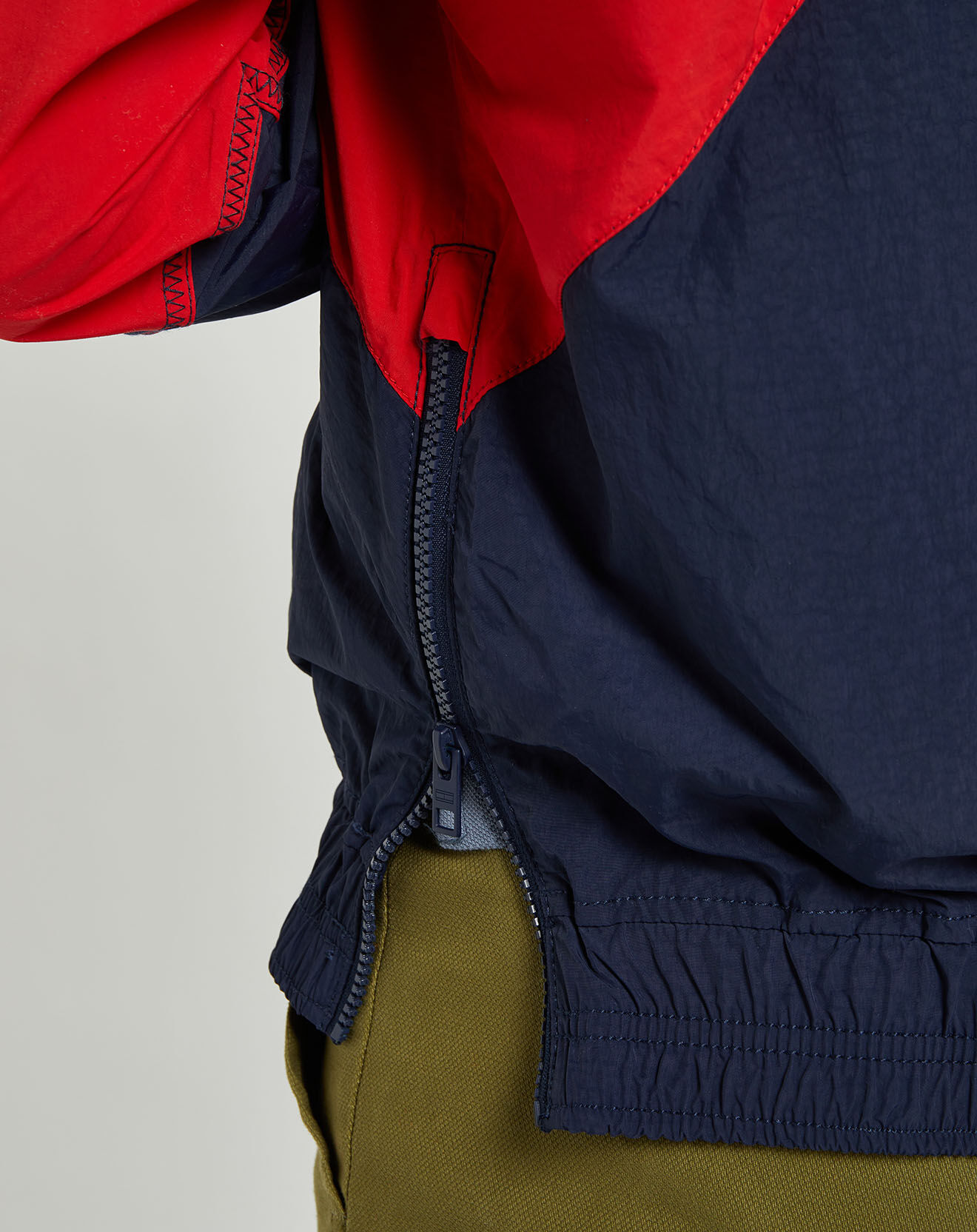 Tommy Jeans Blouson enfilable colorblock bleu/rouge/blanc
