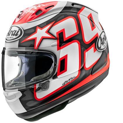Casque Arai RX-7V EVO - NICKY RESET - Noir / Rouge