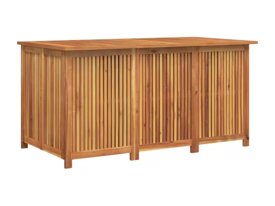 Boîte de rangement de jardin 150x80x75 cm bois massif d'acacia