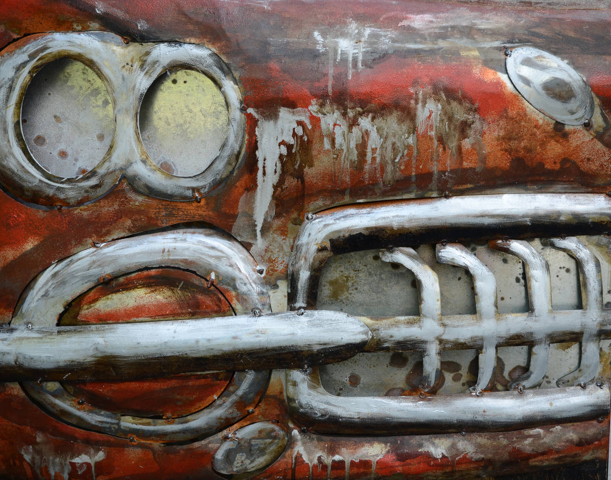 Wandbild USED CAR - Metall - 120x80 cm