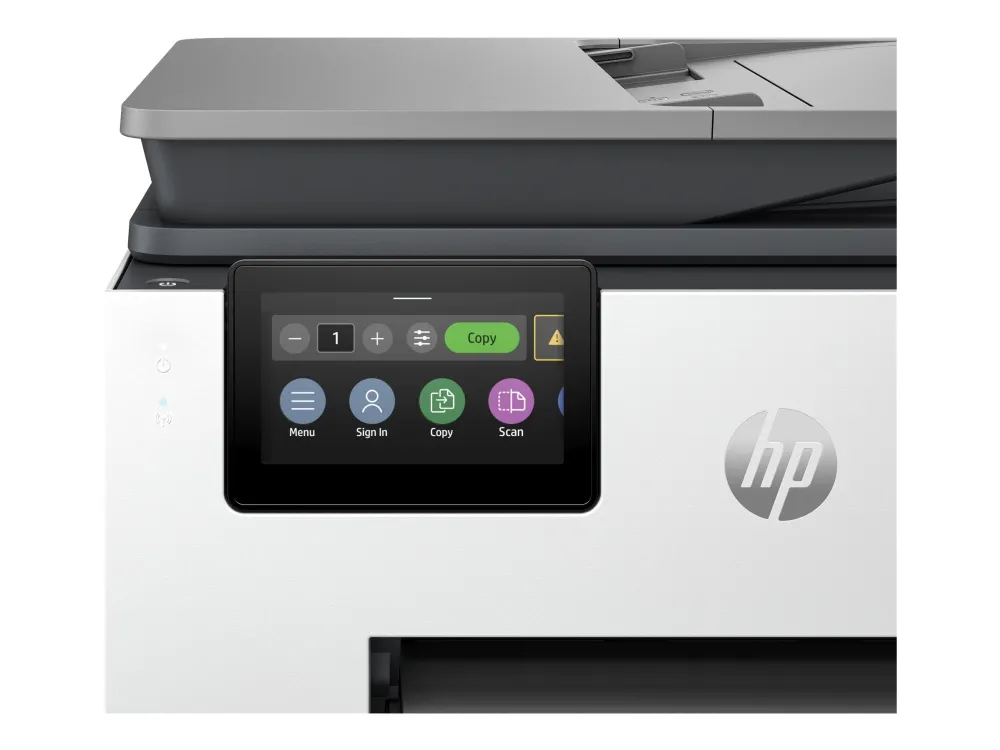 HP Officejet Pro 9130b All-in-One - Multifunktionsprinter - farve - blækprinter - Legal (216 x 356 mm) (original) - A4/Legal (medie) - op til 23 spm (kopiering) - op til 25 spm (udskriver) - 250 ark - 33.6 Kbps - USB 2.0, LAN, Wi-Fi(ac), USB vært - c