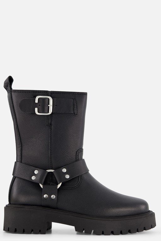 Tamaris Bikerboots zwart Leer