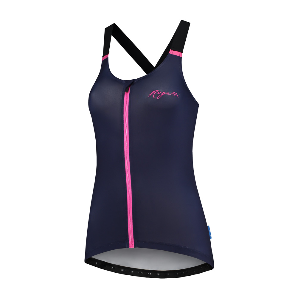 Rogelli Twist Top - Kvinde - Blå / Pink