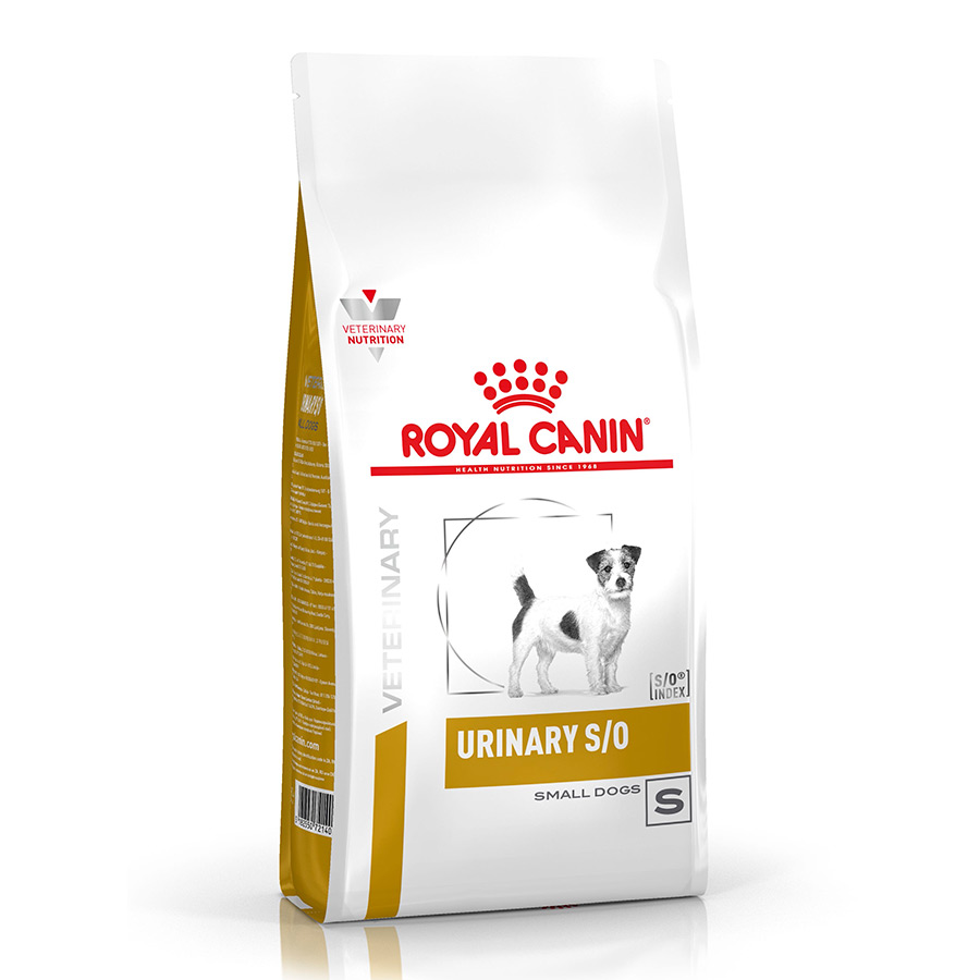 Ração Royal Canin Small Veterinary para cães com problemas urinários.