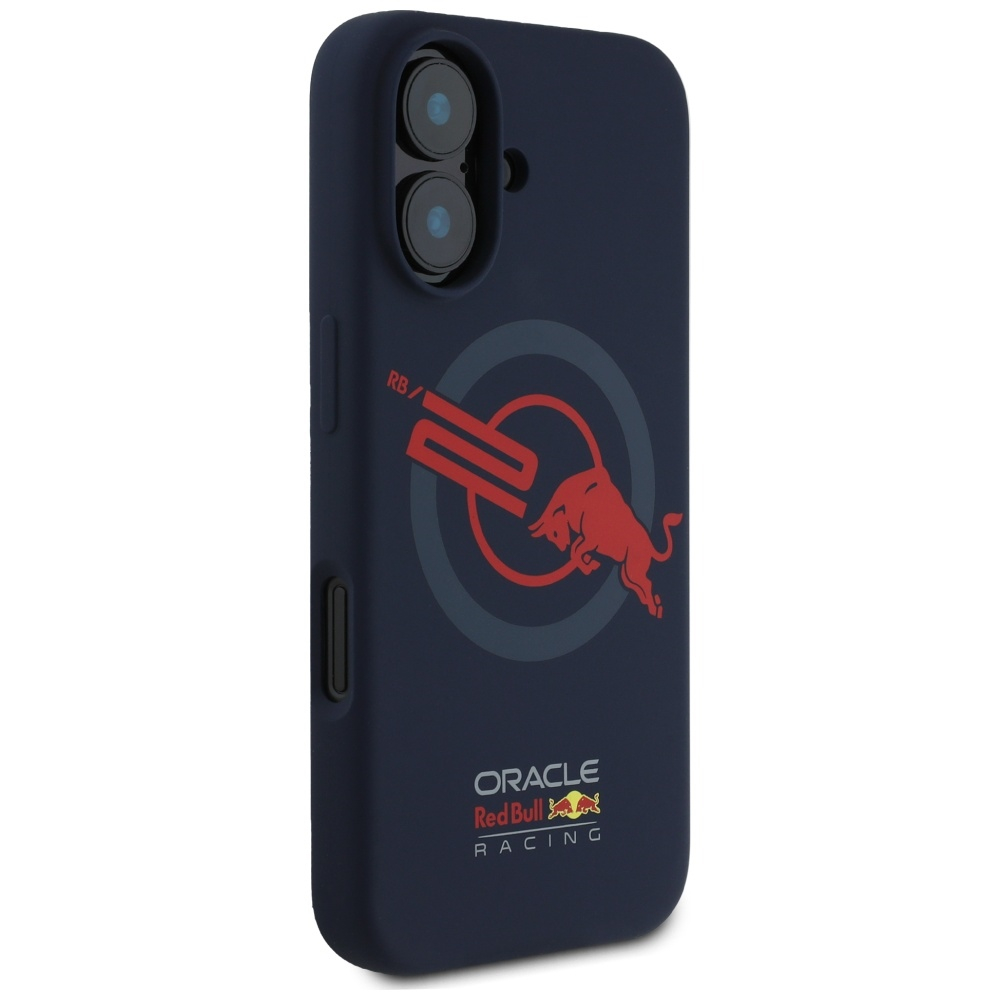 iPhone 16 MagSafe Silikon Hülle Red Lining (RBHMP16S24SIOLVR) - Schwarz / Rot