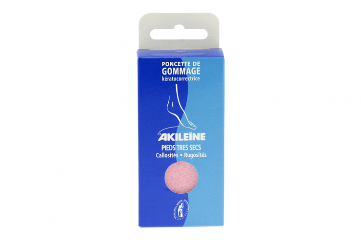 Poncette de gommage pour pieds très secs