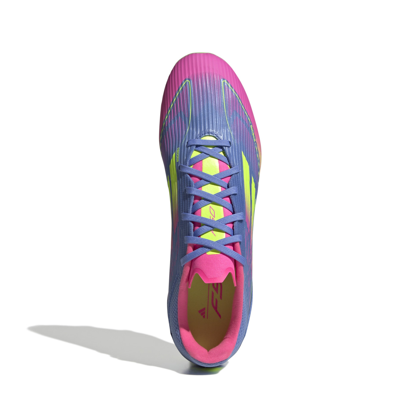 Adidas F50 League Gras / Kunstgras Voetbalschoenen (MG) Blauw Neongeel Roze
