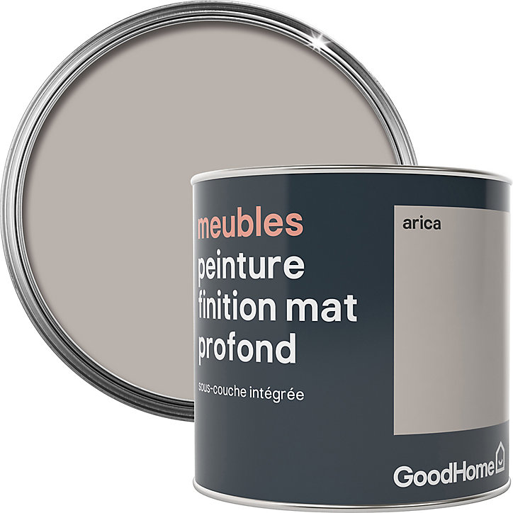 Peinture de rénovation meubles GoodHome beige Arica mat profond 0,5L
