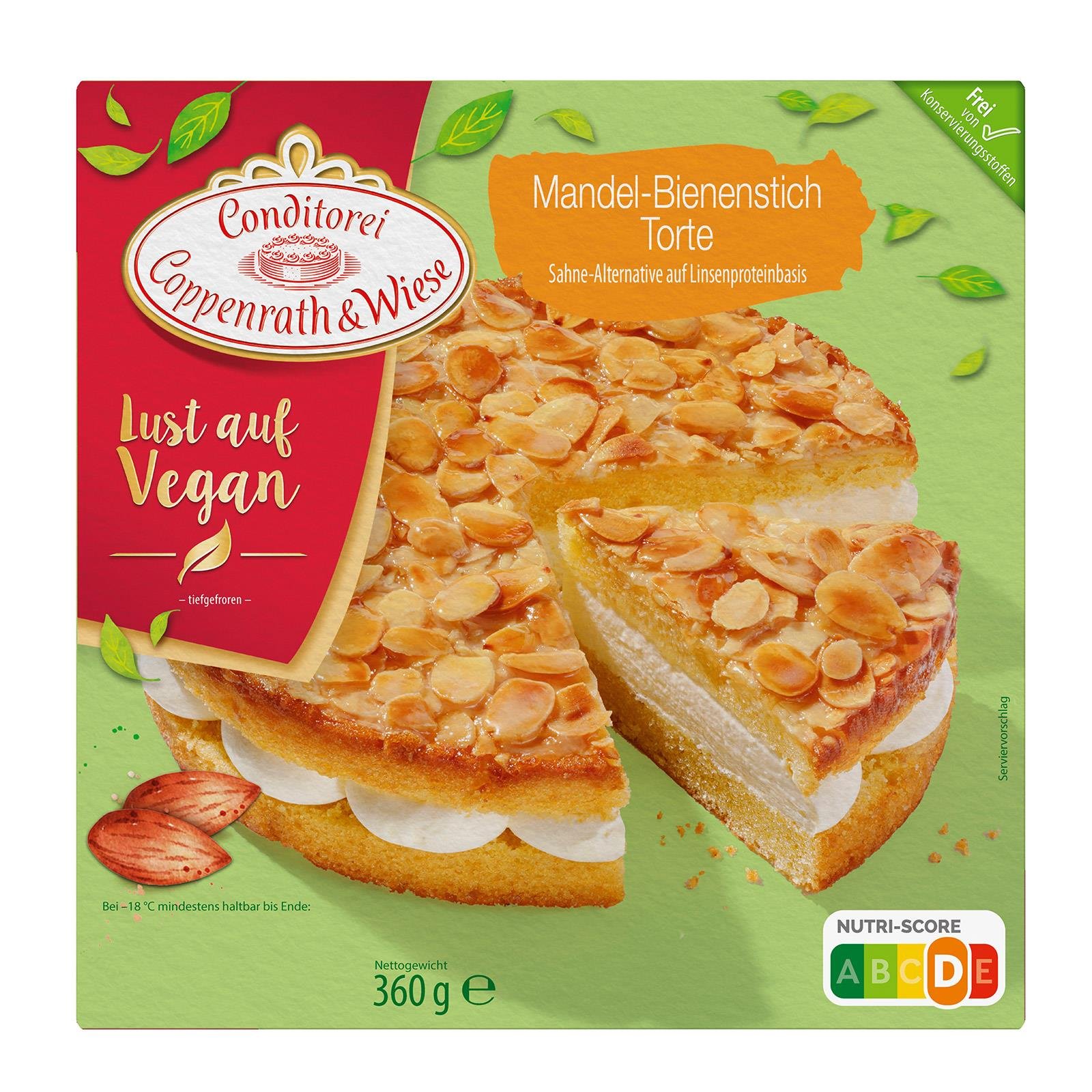 Coppenrath & Wiese Lust auf Vegan Mandel-Bienenstich Torte