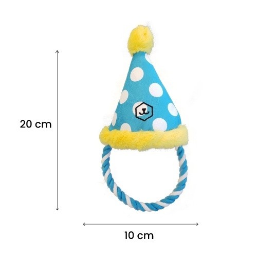 Chapéu de aniversário de pelúcia Patasbox para cães