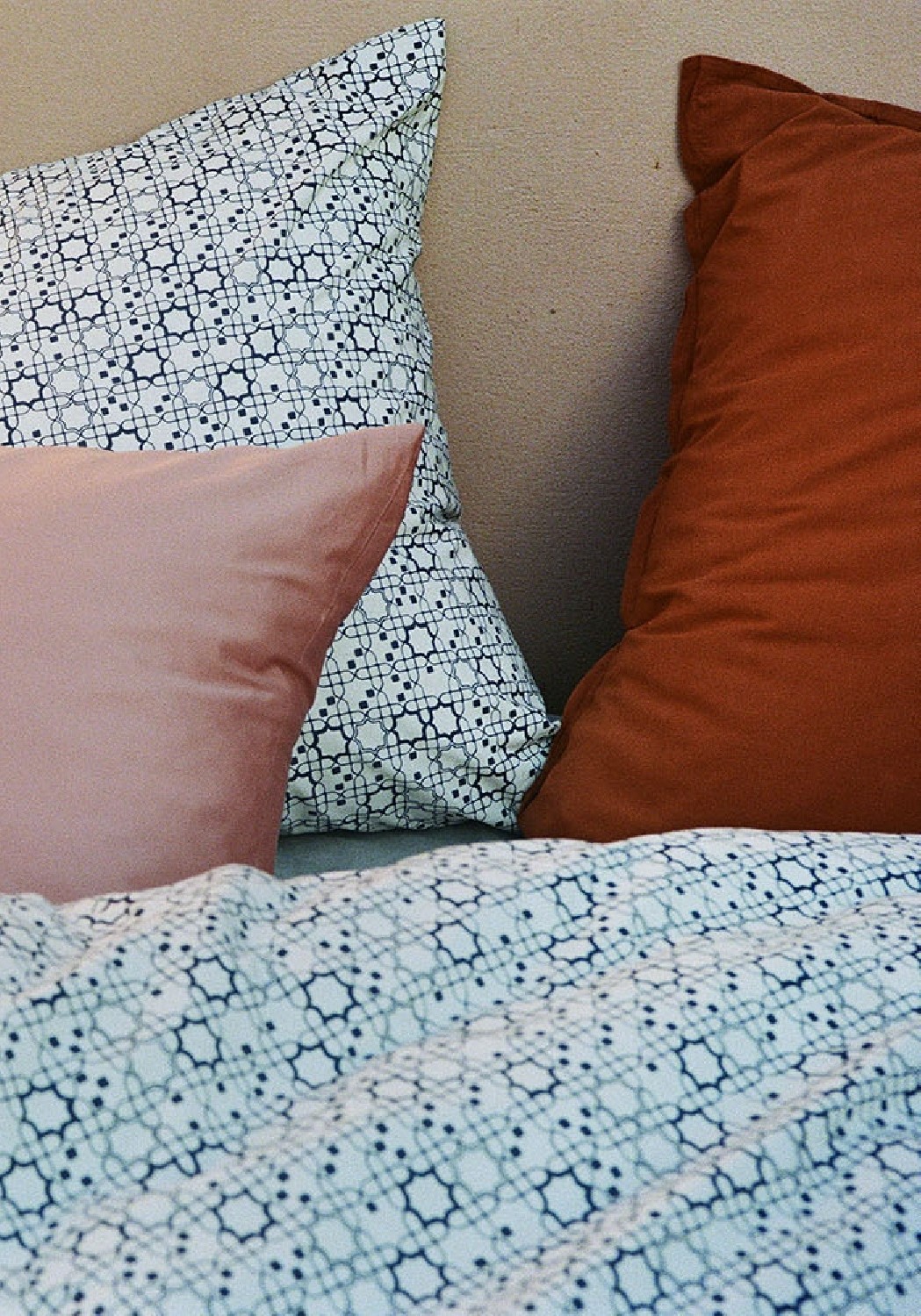 Journey Living Kissenbezug Marrakech Ecru/Midnight Blue