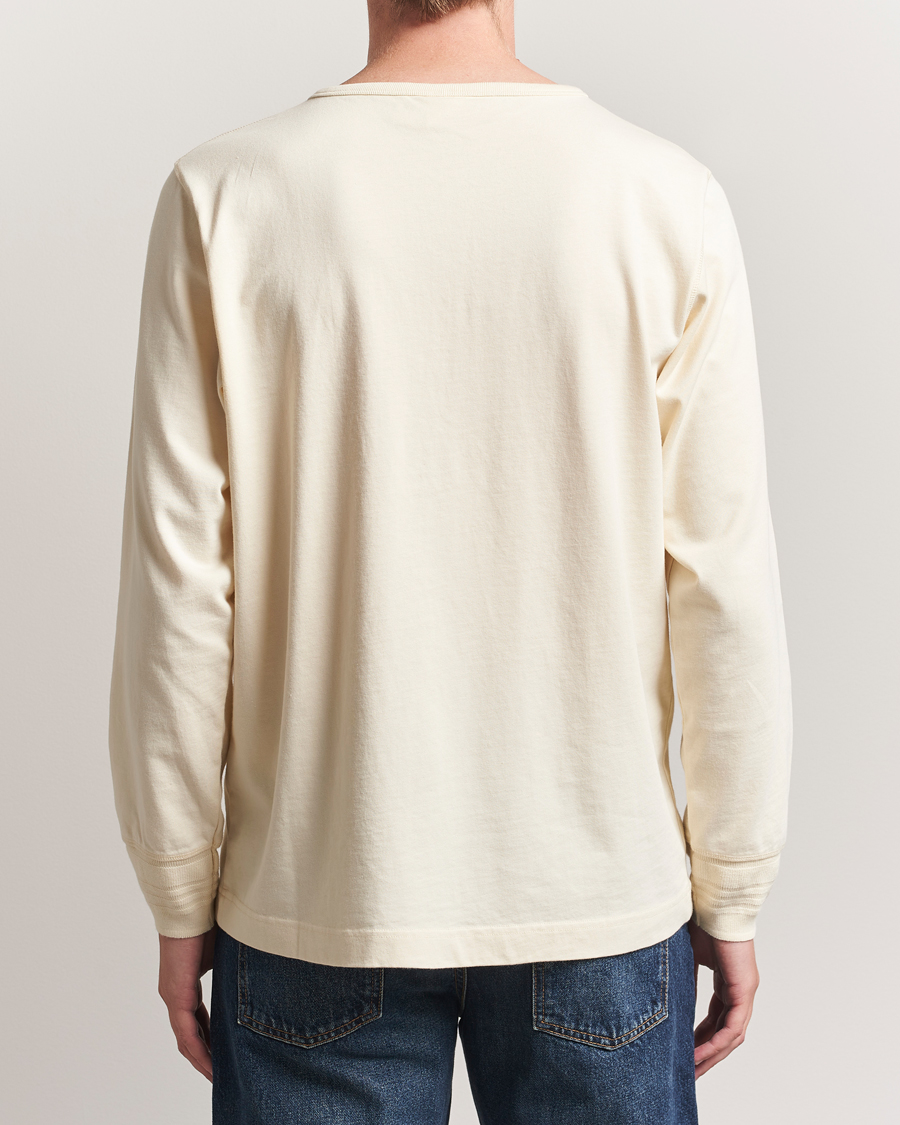 Nudie Jeans Long Sleeved Henley Ecru