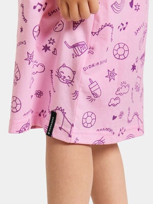 Didriksons Smultron Kjole, Doodle Orchid Pink