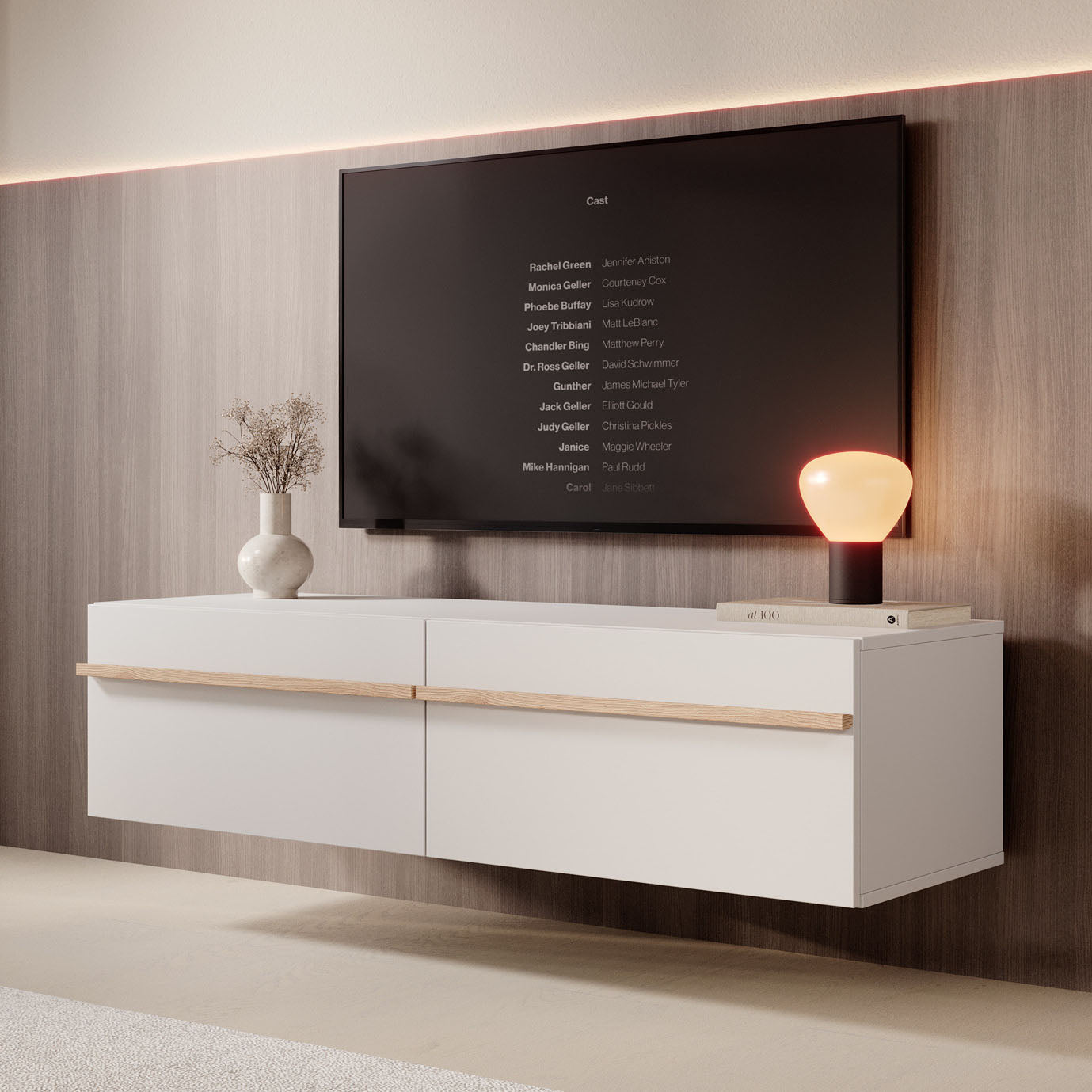 Meubella - TV-Meubel Arda - Beige - 128 cm