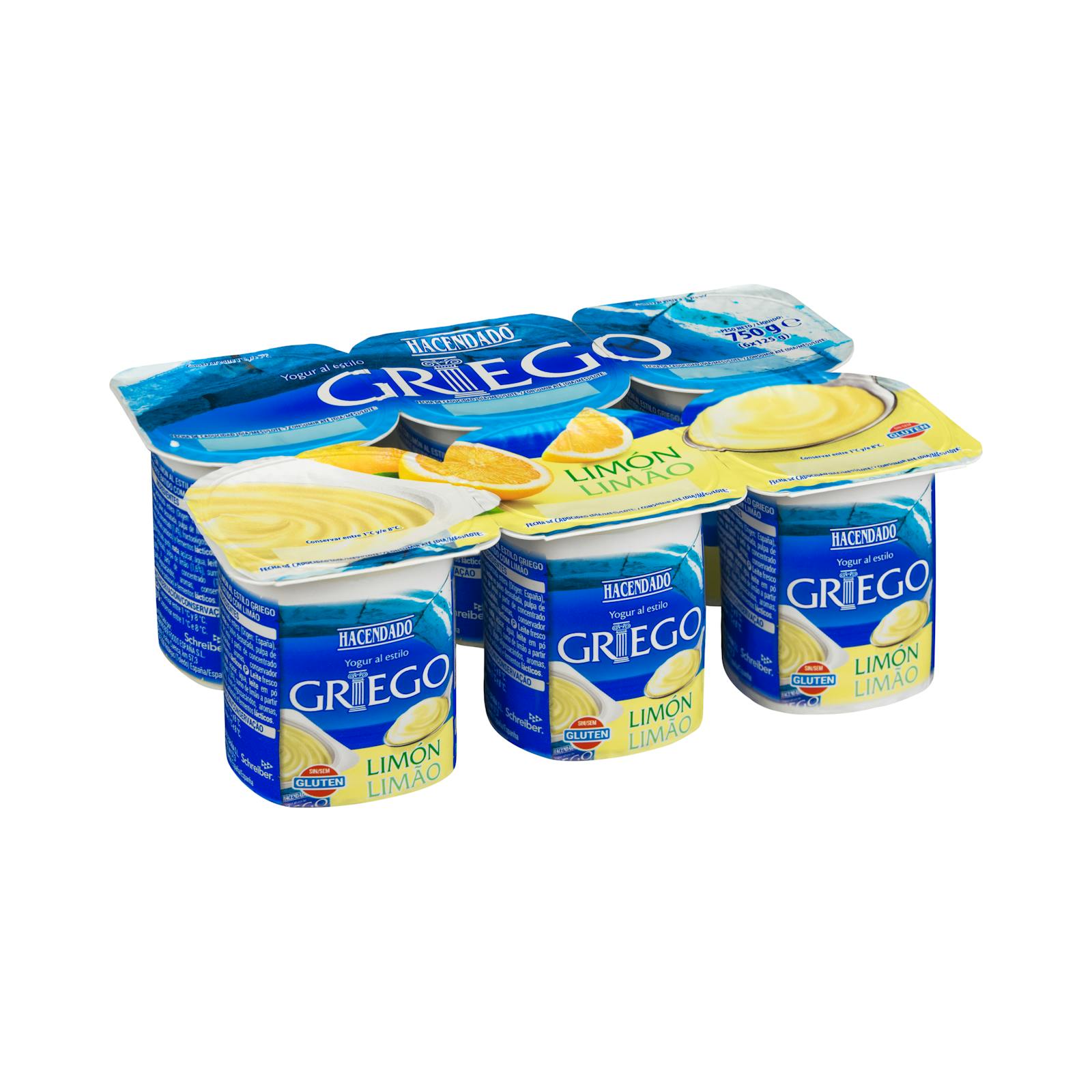 Yaourt grec au citron Hacendado