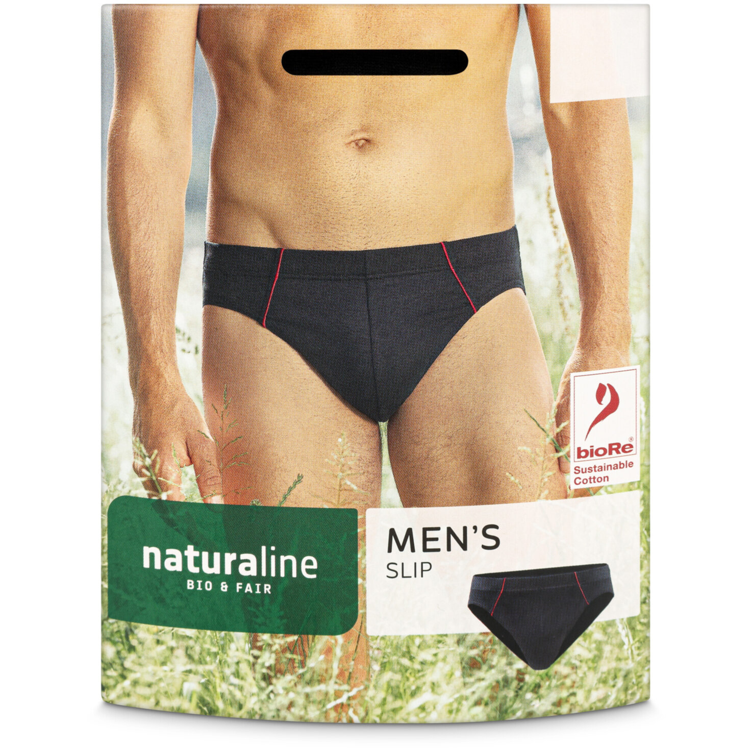 Naturaline Textil Herren Slip schwarz L