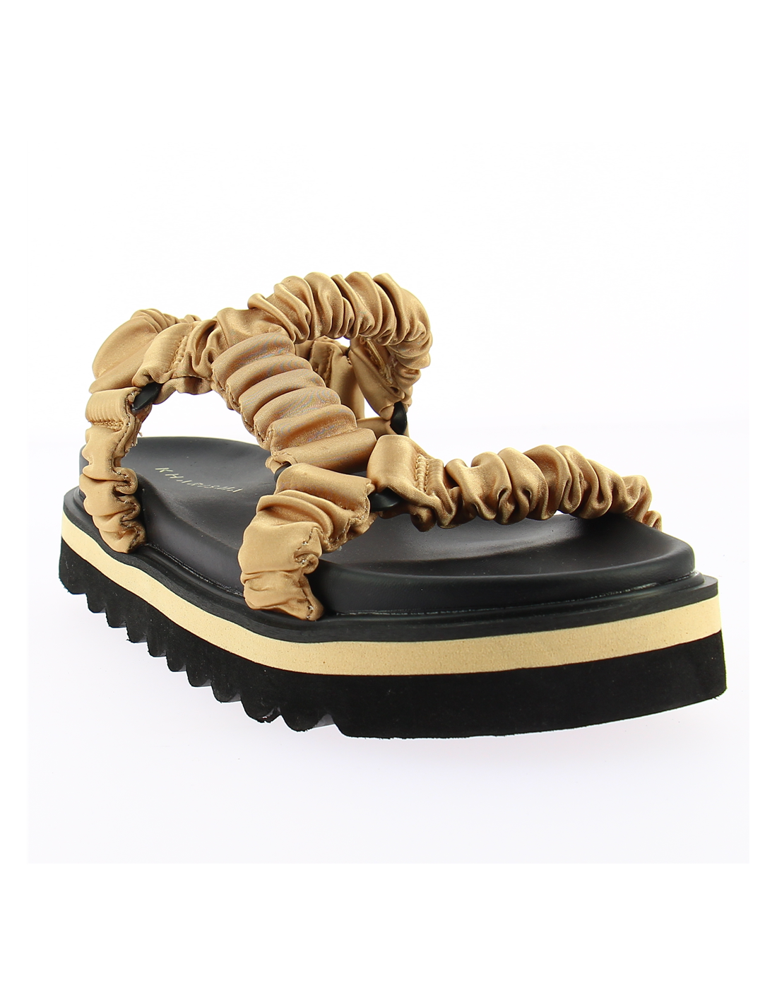 kharisma sandles compensées femme santorin beige