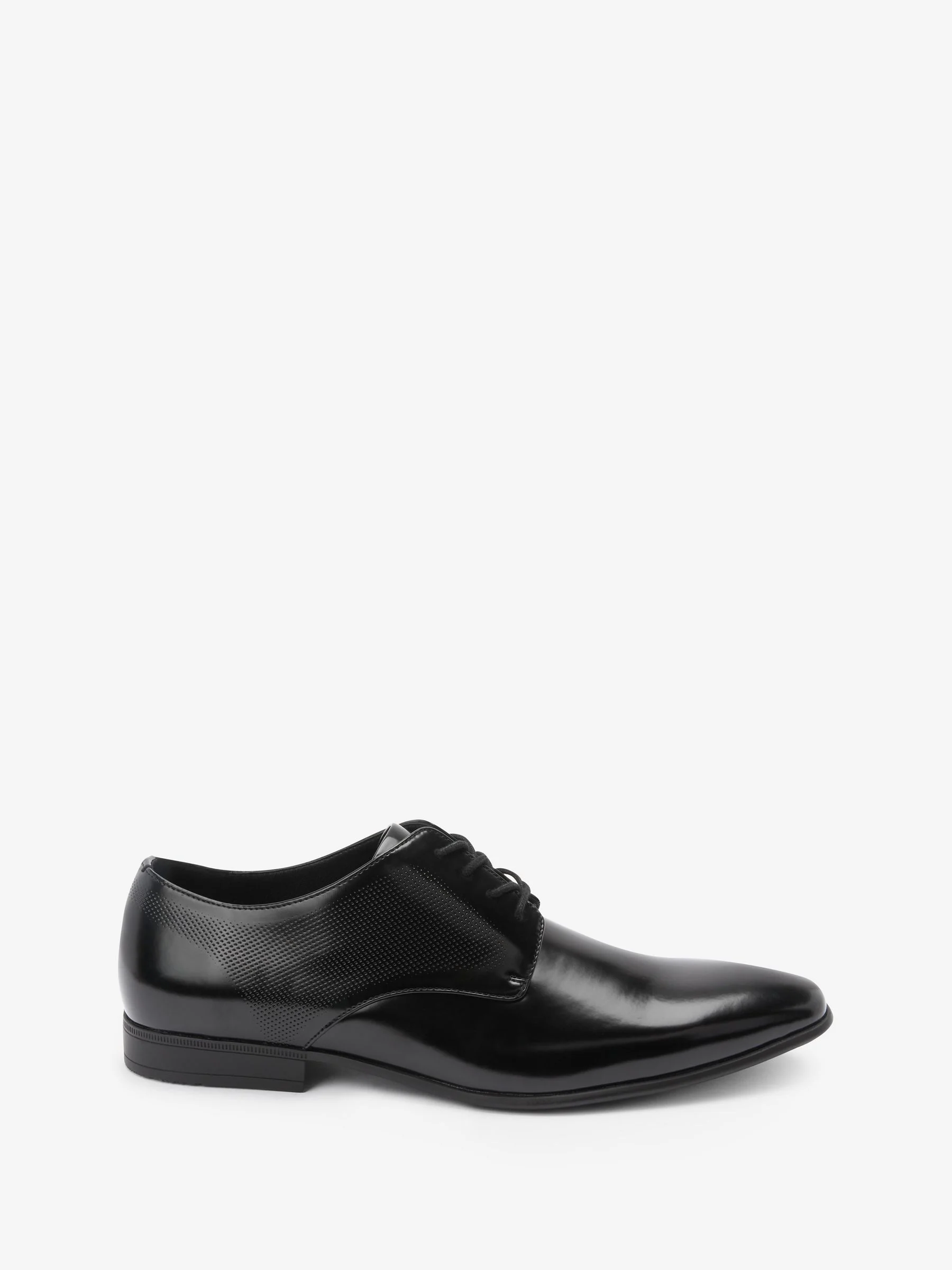 Hoogglans zwart - Derbyschoenen met veter