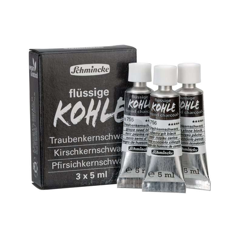 Schmincke flüssige Kohle, Set