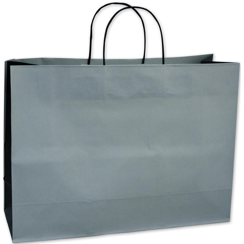 Elco Papiertragetaschen, grau, 45 x 33 x 15 cm, 25 Stück