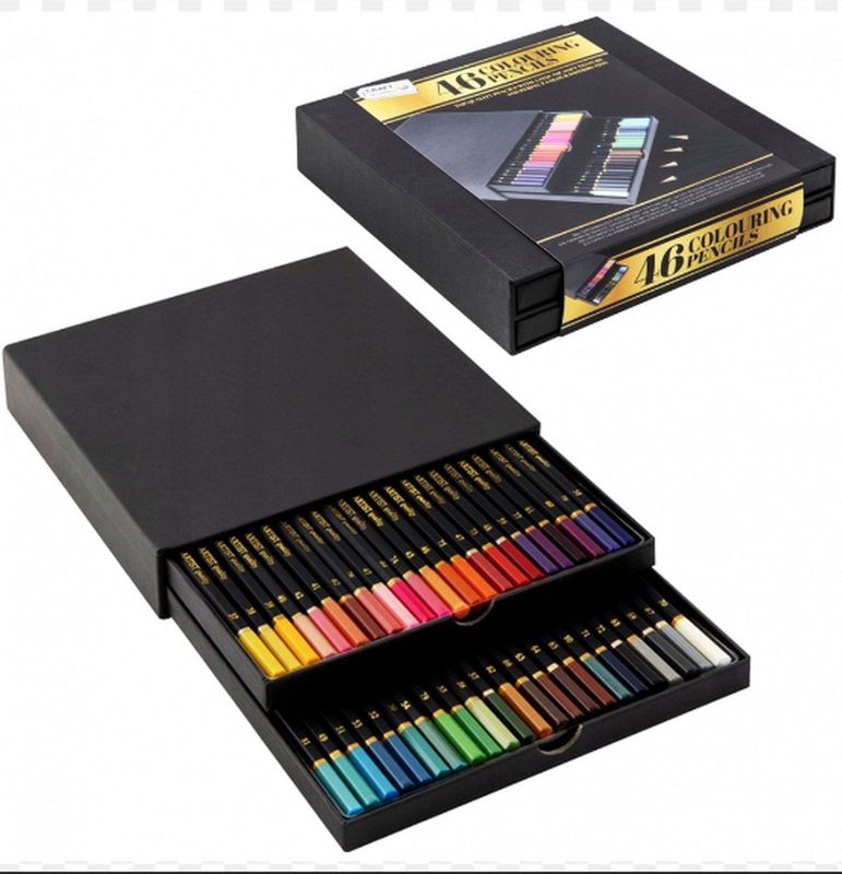 Craft Sensations - Professionele Kleurpotloden - Luxe Opbergdoos - 46 Stuks - Superkwaliteit