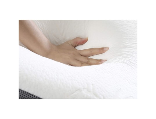 HERZBERG - Oreiller rectangle Oreiller en bambou à mémoire de forme hg3d6040-wht