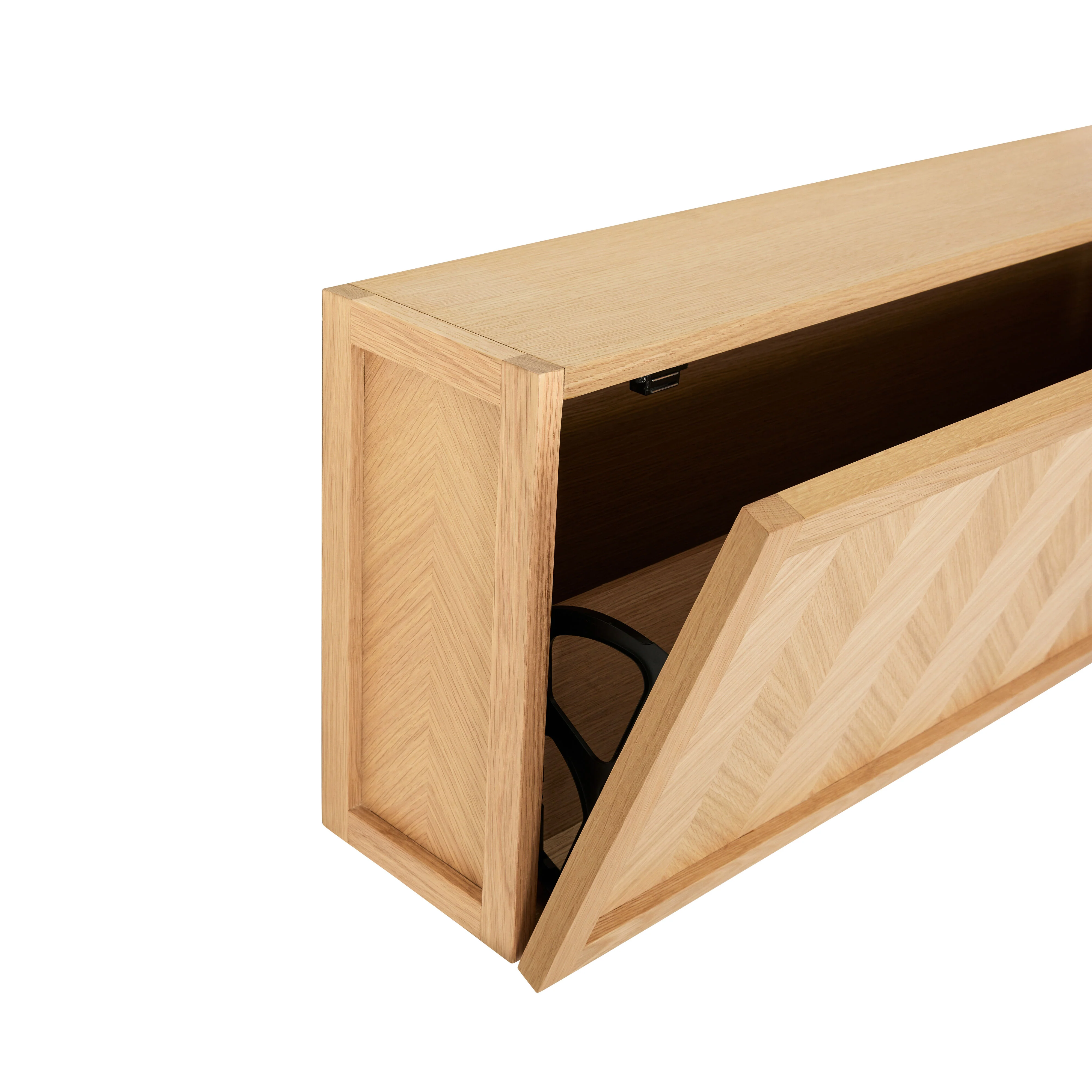 Hübsch  Herringbone skoskab - natur