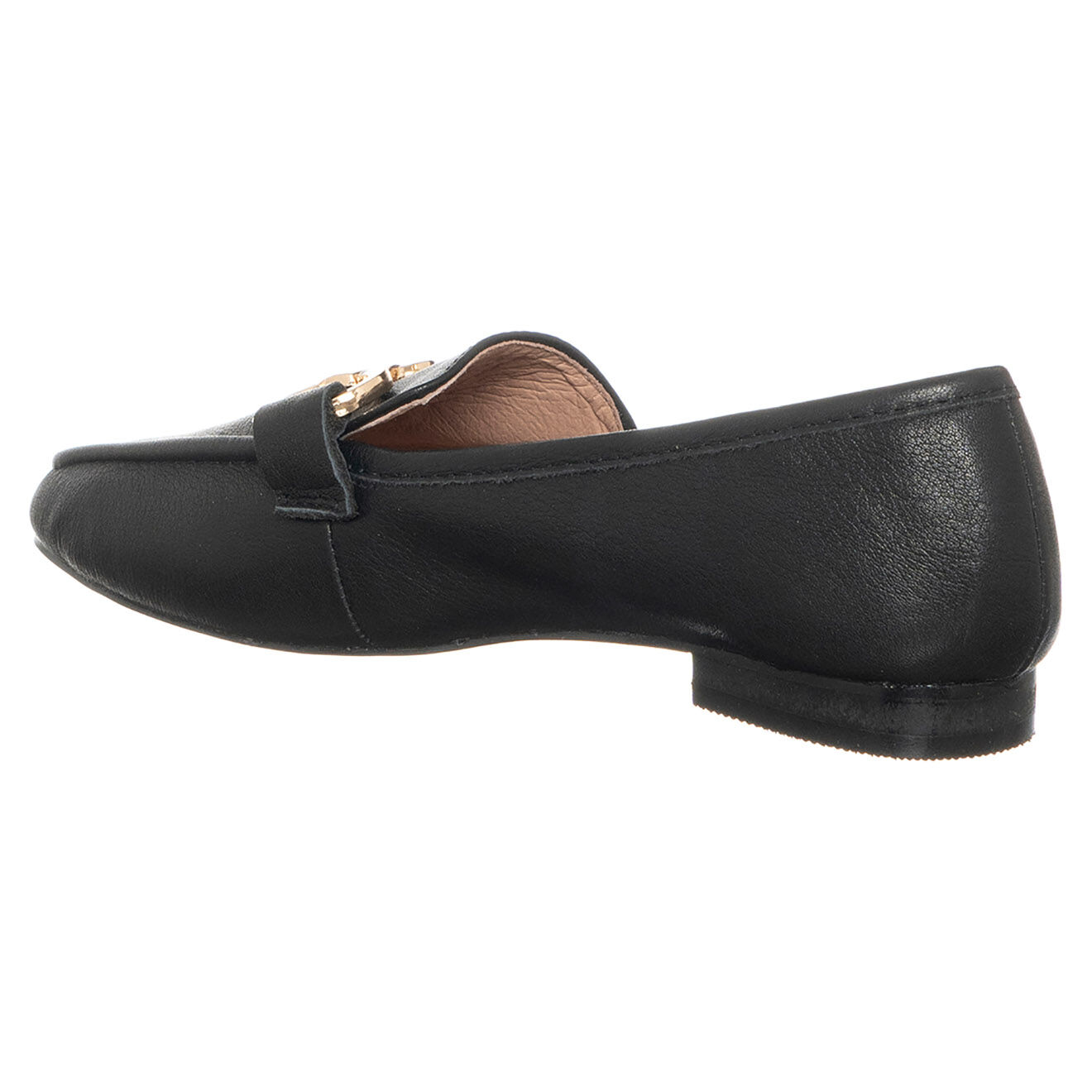 Loretta by Loretta Mocassins en Cuir Bérénice  noirs